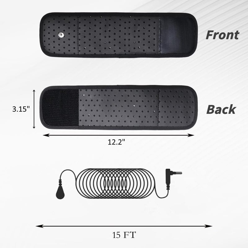 Amradield Grounding Wrist Strap 12.2" Antistatic Wrist Band 15 Ft Grounding Cord Earth-Connected Grounding Wristband Improves for Sleep Energy Pain Relief and Inflammation Grounding Increases Energy - Image 4